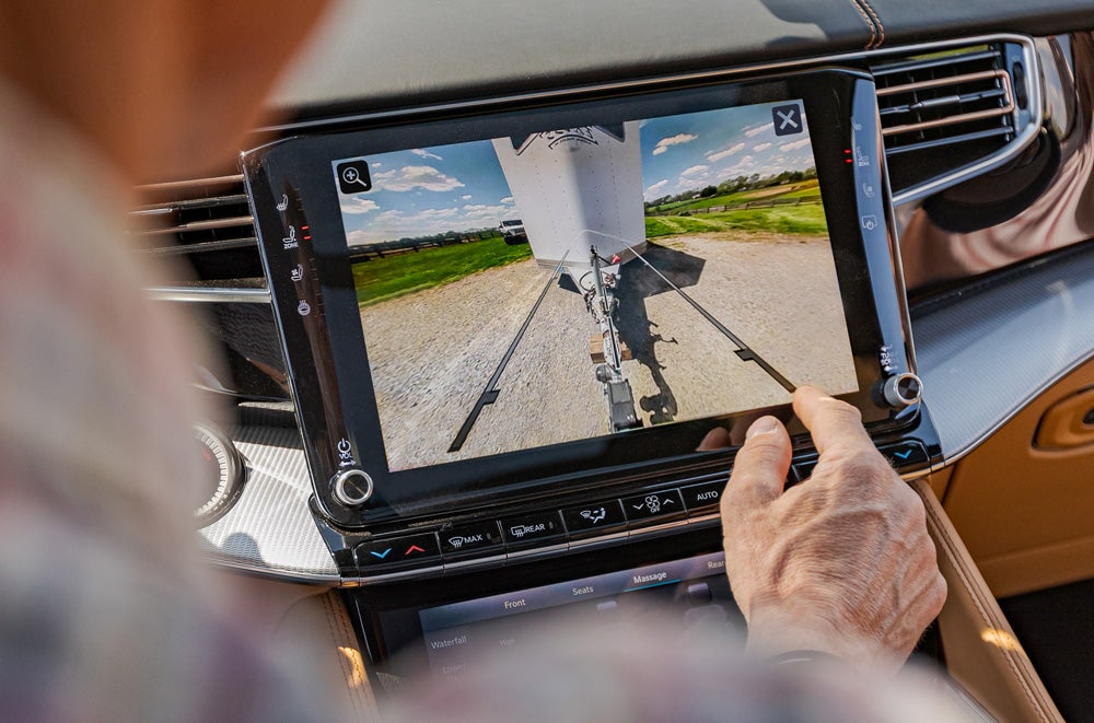 Radio Screen inside a Wagoneer