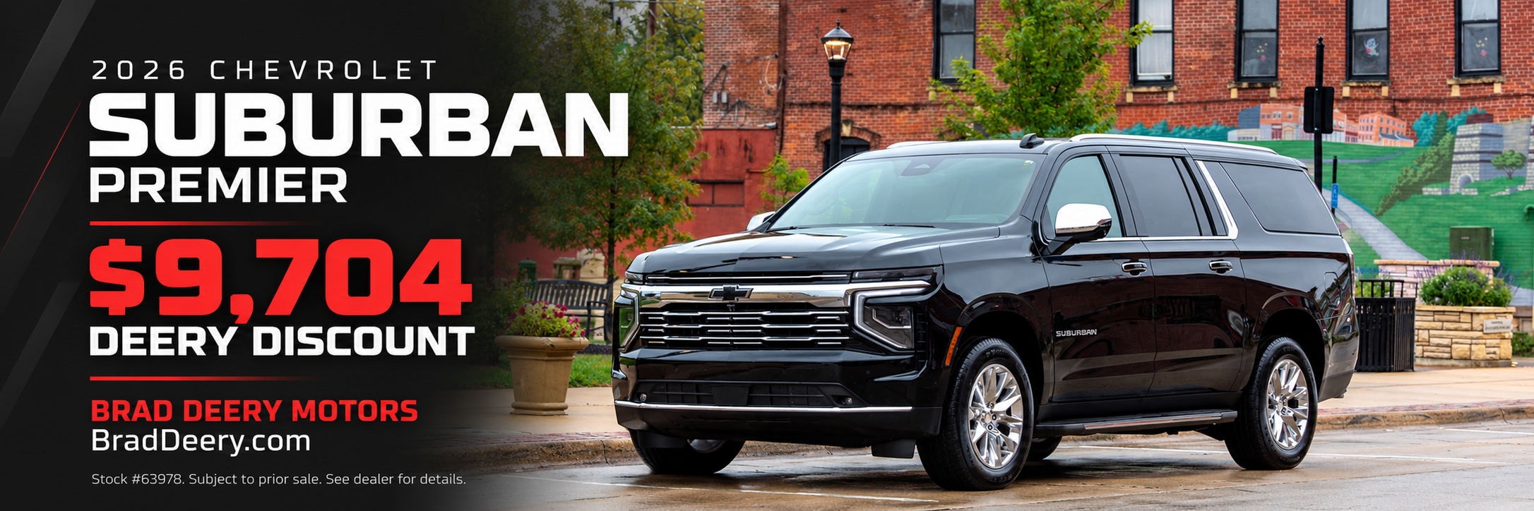 2026 Chevy Suburban, Deery Discount $9704
