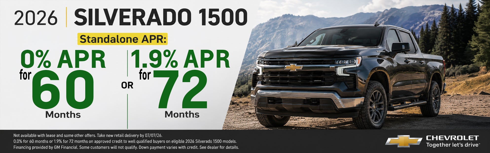 Standalone APR special for new Silverado